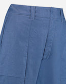 CALÇA SLIM CROPPED DE ALFAIATARIA - AZUL