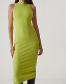 VESTIDO SEM MANGAS DE MALHA - VERDE
