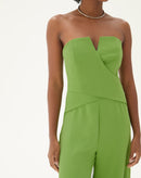 MACACÃO SEM ALÇAS DE ALFAIATARIA - VERDE