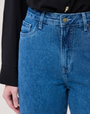 CALÇA JEANS SLIM CINTURA ALTA - AZUL CLARO