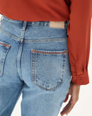 CALÇA JEANS FLARE CINTURA ALTA - AZUL CLARO