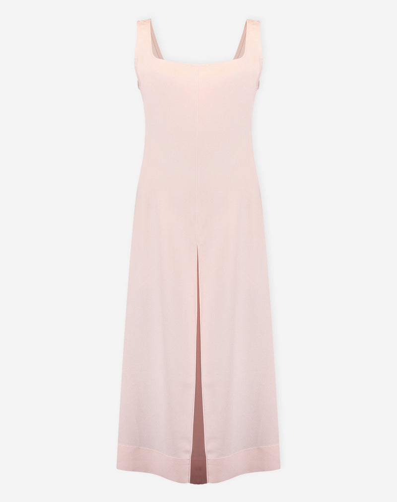 Vestido Regata Alfaiataria Midi - Rosa Claro