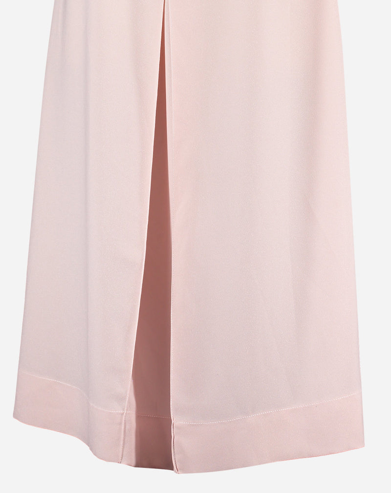 Vestido Regata Alfaiataria Midi - Rosa Claro