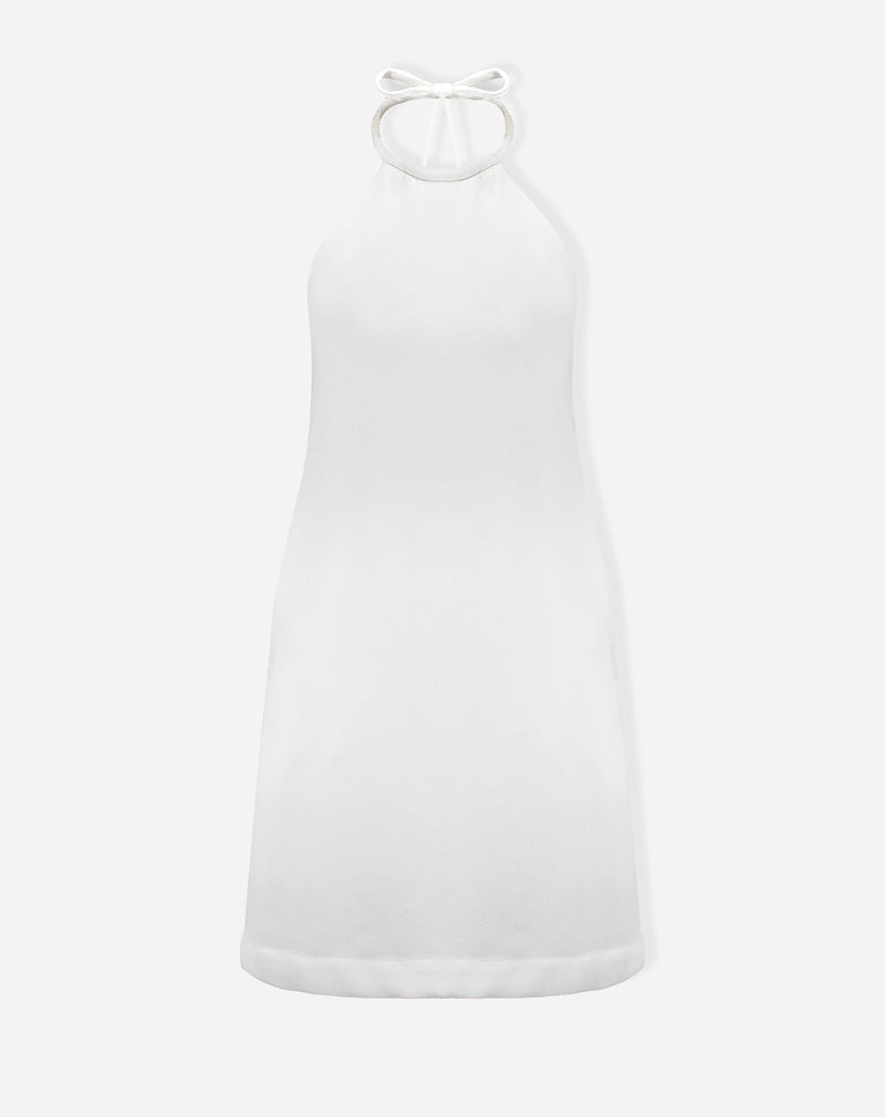 Vestido Curto Frente Única - Off-white