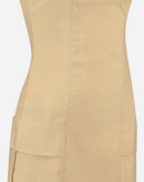 VESTIDO CURTO ACINTURADO ALFAIATARIA - AREIA