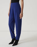 CALÇA COM VINCOS DE ALFAIATARIA - AZUL