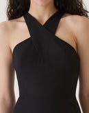 VESTIDO ALÇAS TRANSPASSADAS DE ALFAIATARIA - PRETO