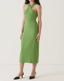 VESTIDO ALÇAS TRANSPASSADAS DE ALFAIATARIA - VERDE