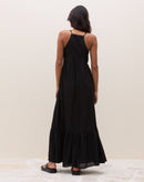 Vestido Maxi Alças Finas - PRETO
