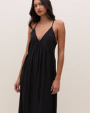 Vestido Maxi Alças Finas - PRETO